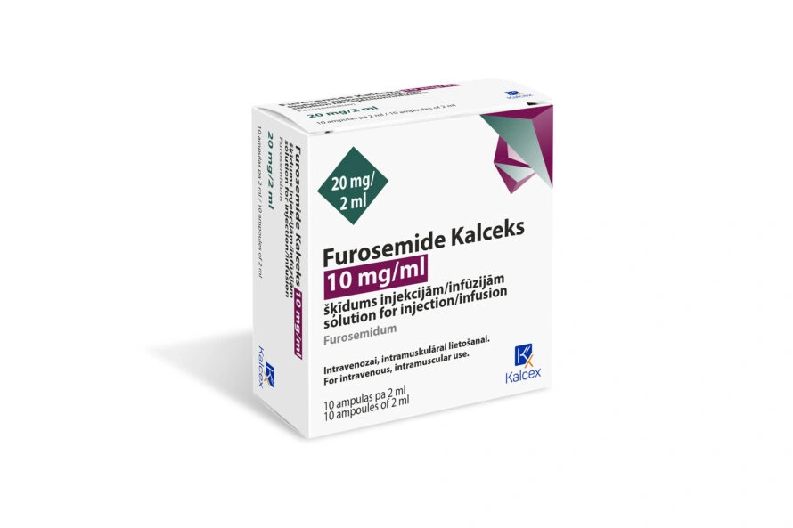 Furosemide Kalceks 10 mg/ml šķīdums injekcijām/infūzijām, 10 ampulas pa 2 ml
