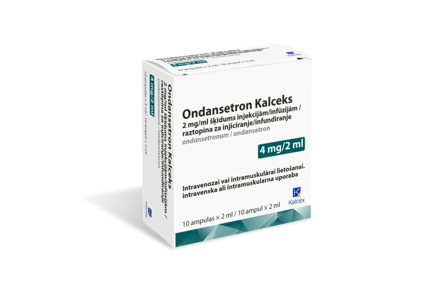 Ondansetron Kalceks 2 mg/ml šķīdums injekcijām/infūzijām, 10 ampulas pa 2 ml