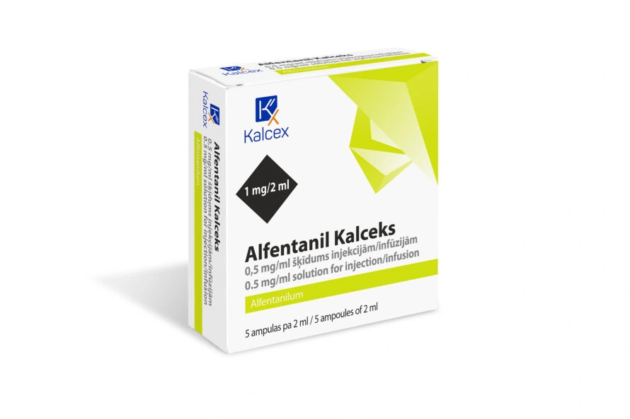 Alfentanil Kalceks 0.5 mg/ml solution for injection/infusion, 5 ampoules of 2 ml