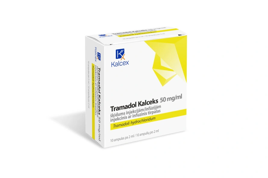 Tramadol Kalceks 50 mg/ml solution for injection/infusion, 5 ampoules