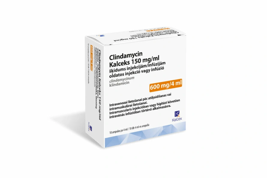 Clindamycin Kalceks 150 mg/ml solution for injection/infusion, 10 ampoules of 4 ml