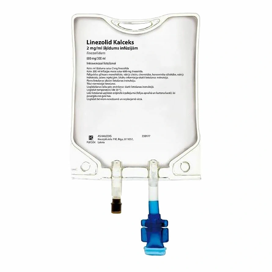 Linezolid Kalceks 2 mg/ml solution for infusion, 300 mg/150 ml infusion bag