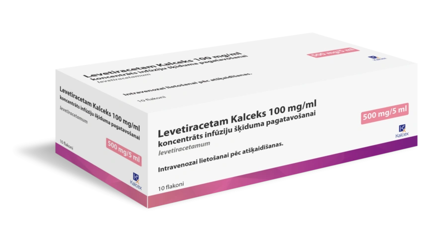 Levetiracetam Kalceks 100 mg/ml concentrate for solution for infusion, 10 vials